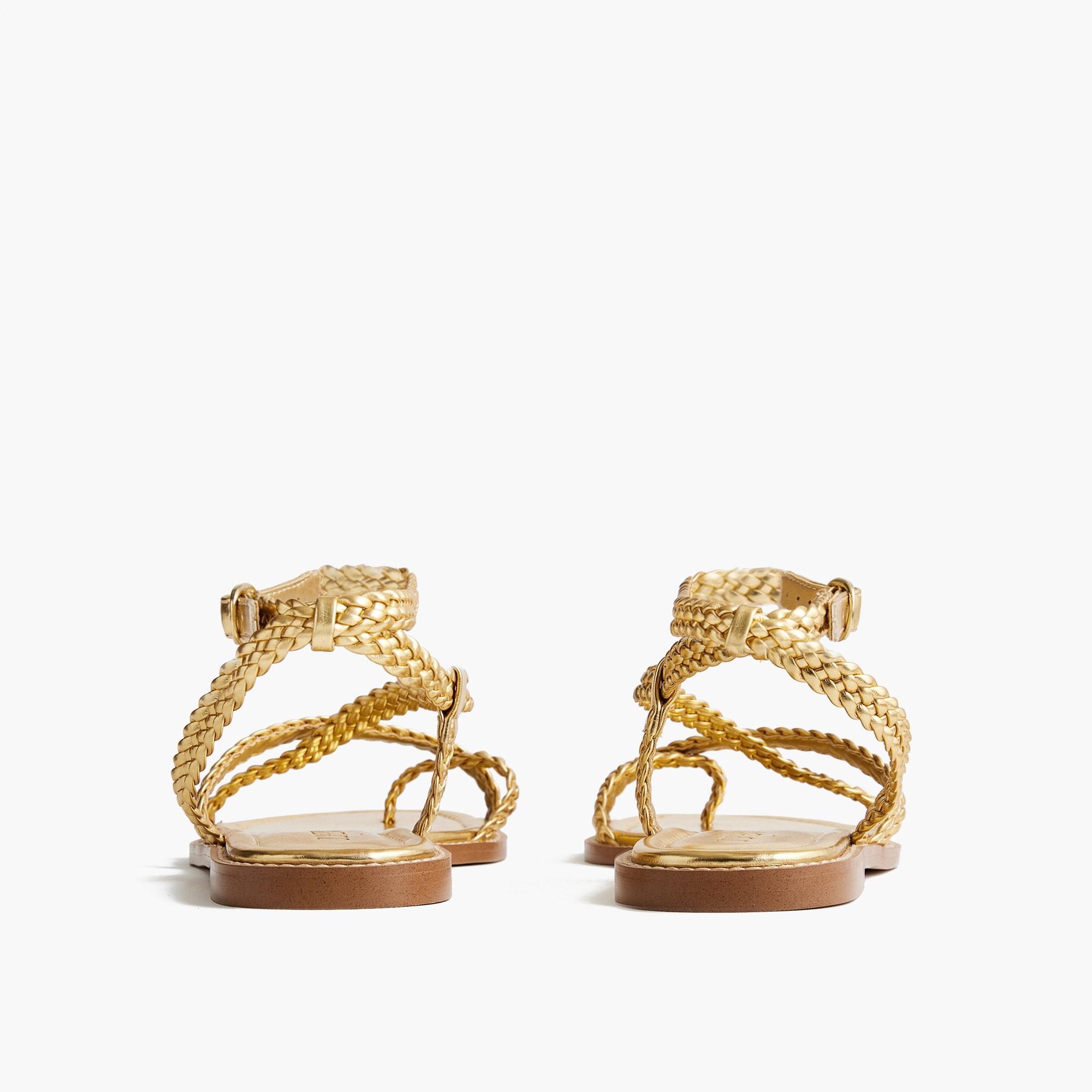 Braided strappy sandals Product Image