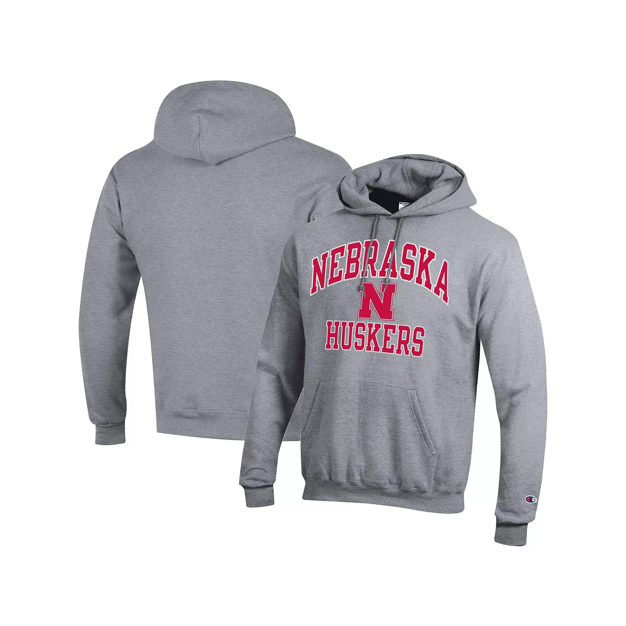 Men's Champion Heather Gray Iowa State Cyclones High Motor Pullover Hoodie,  Product Image