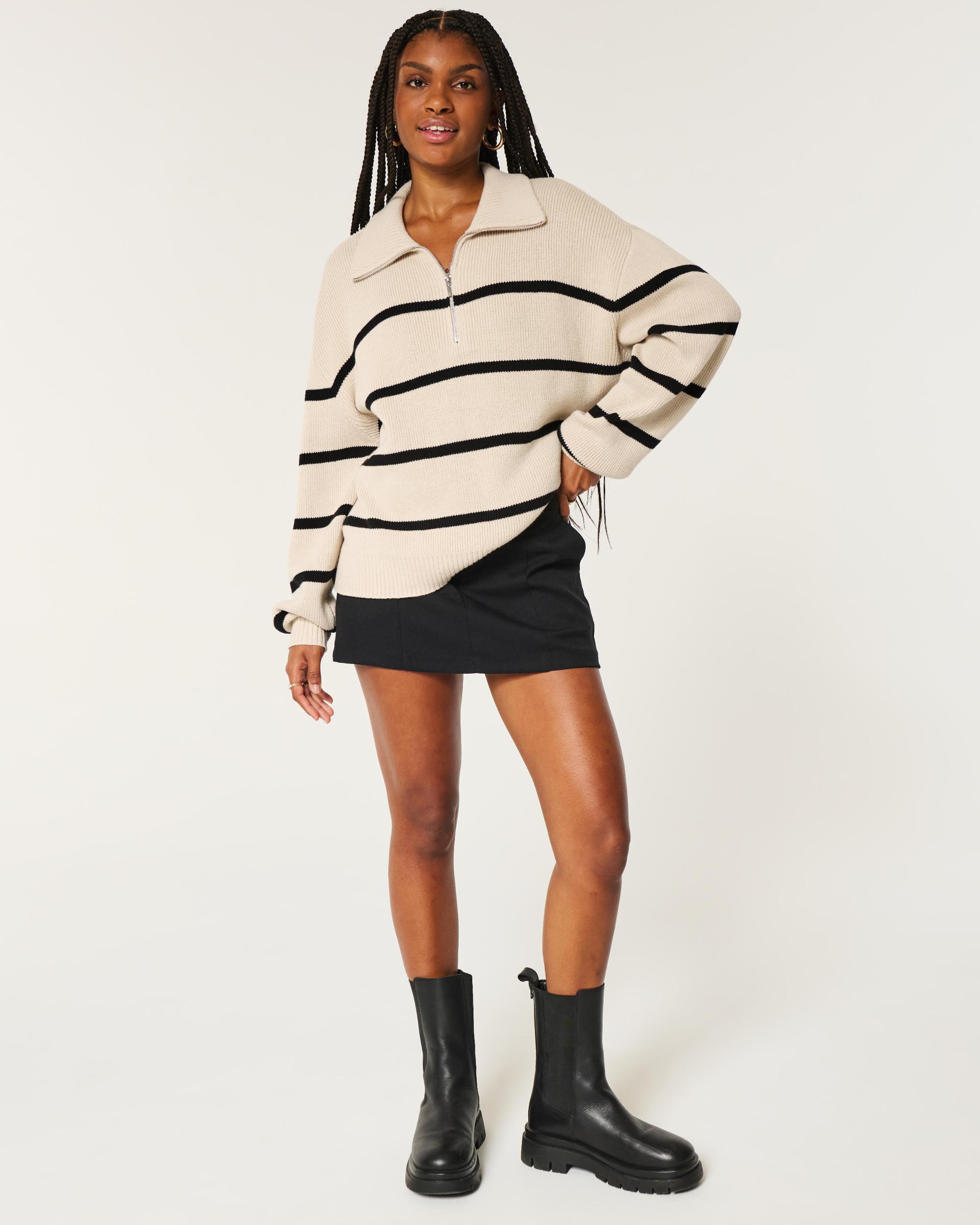 Oversized Half-Zip Sweater Product Image