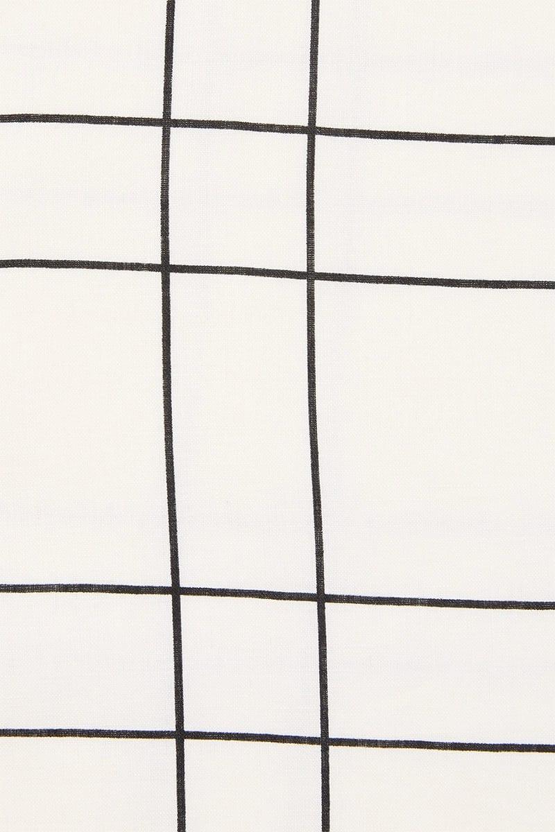 Lui Mini Dress Letizia Check White - Final Sale Product Image