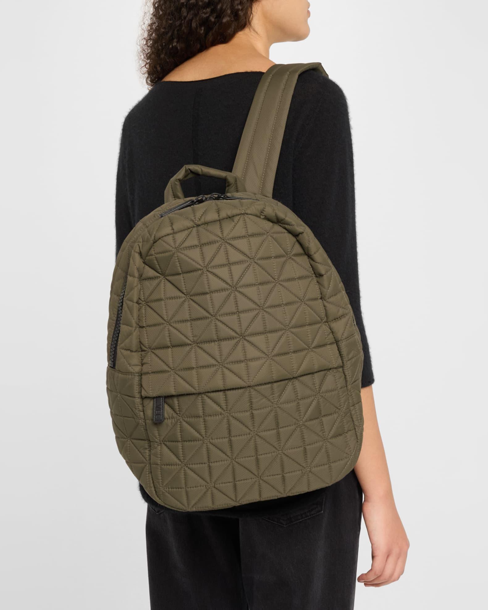 Recycled Nylon & Vegan Leather Backpack  Product Image