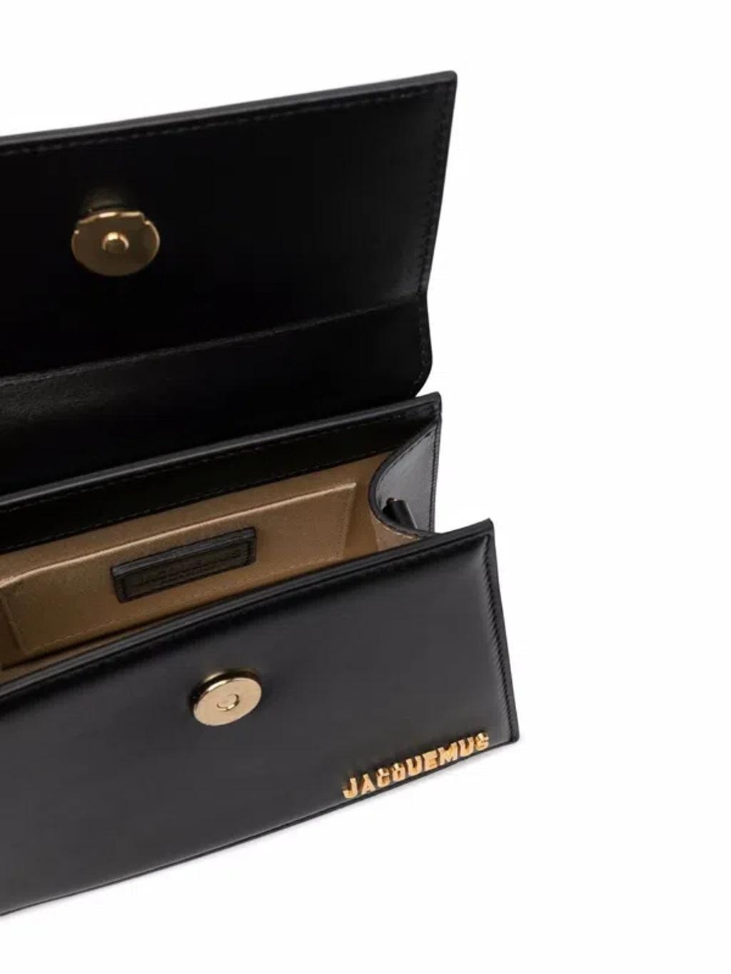 JACQUEMUS Small Handle And Removable Shoulder Strap In Black Product Image