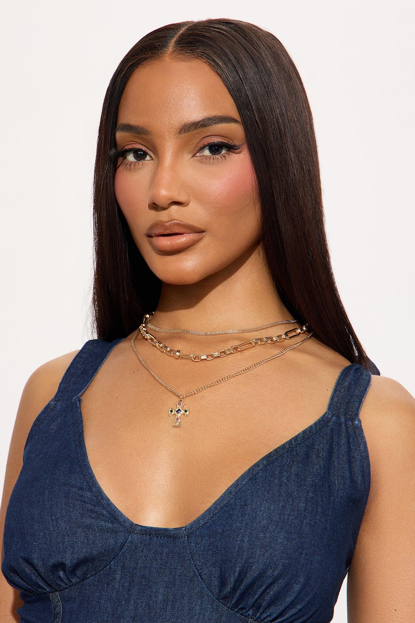 At Peace Necklace - Gold/Multi Product Image