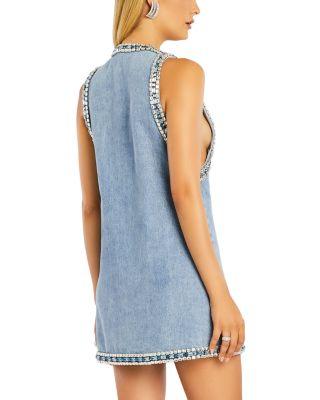 Stevie Embellished Denim Dress Product Image