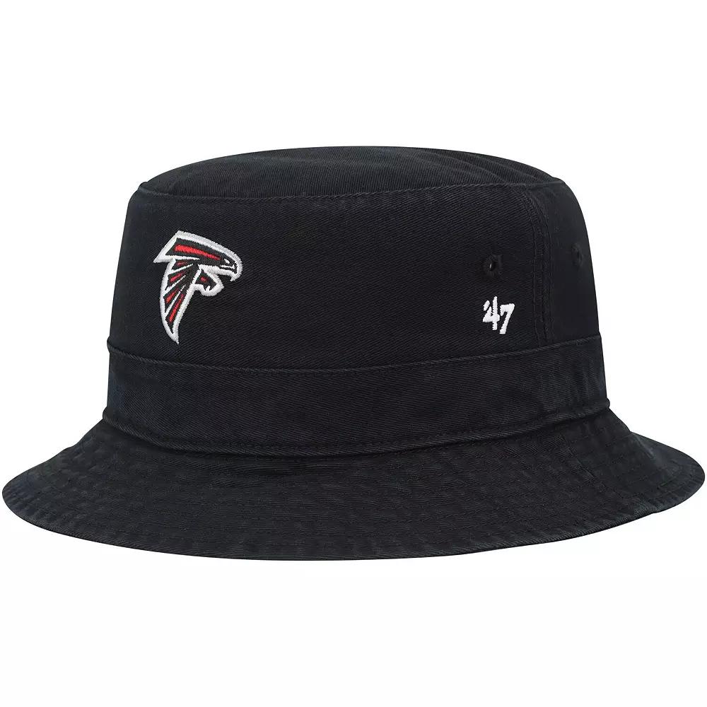 Men's '47 Black Atlanta Falcons Primary Bucket Hat Product Image