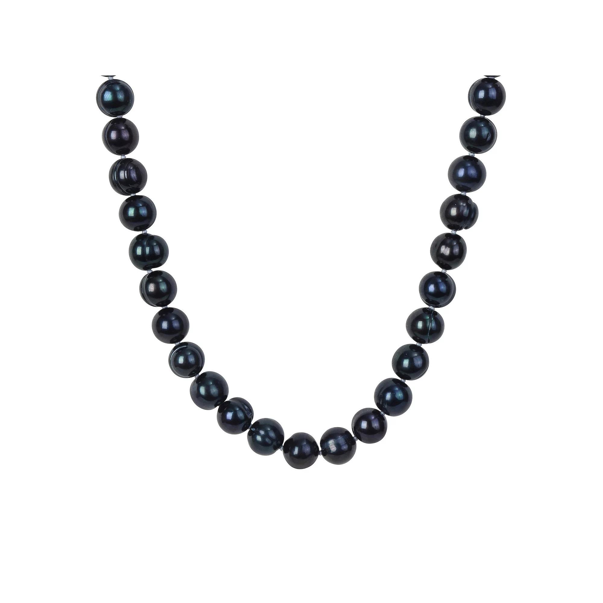 Stella Grace Men's Black Freshwater Cultured Pearl Strand Necklace,  Product Image