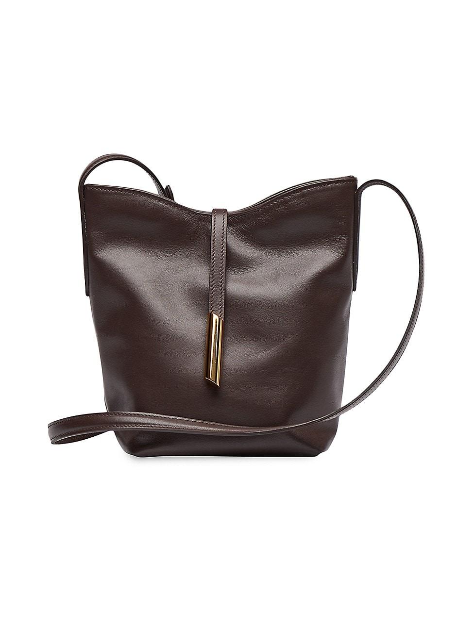Womens Mini Penne Leather Bucket Bag Product Image