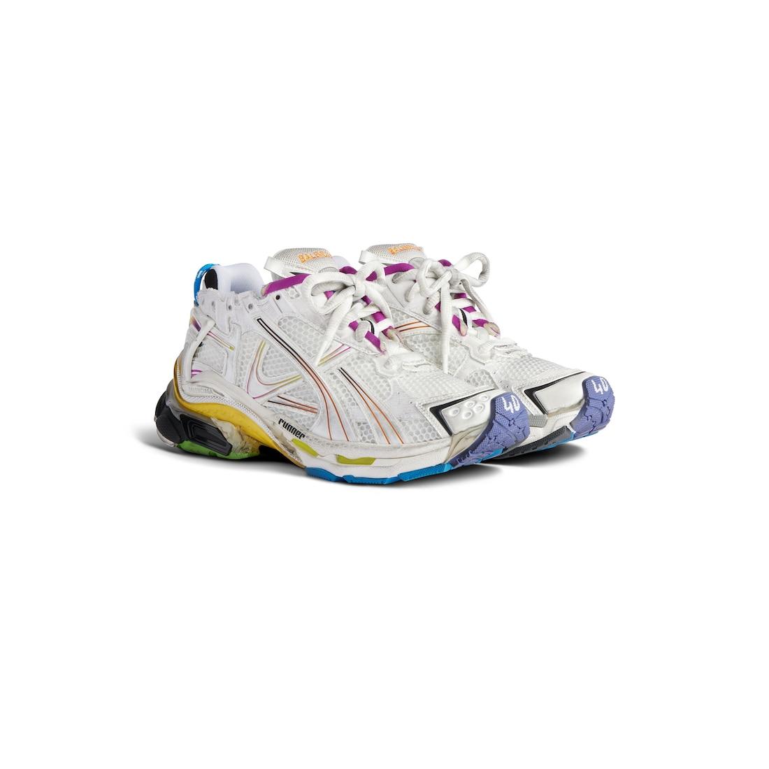 Men's Runner Gradient Sneaker  in White/multicolored Product Image
