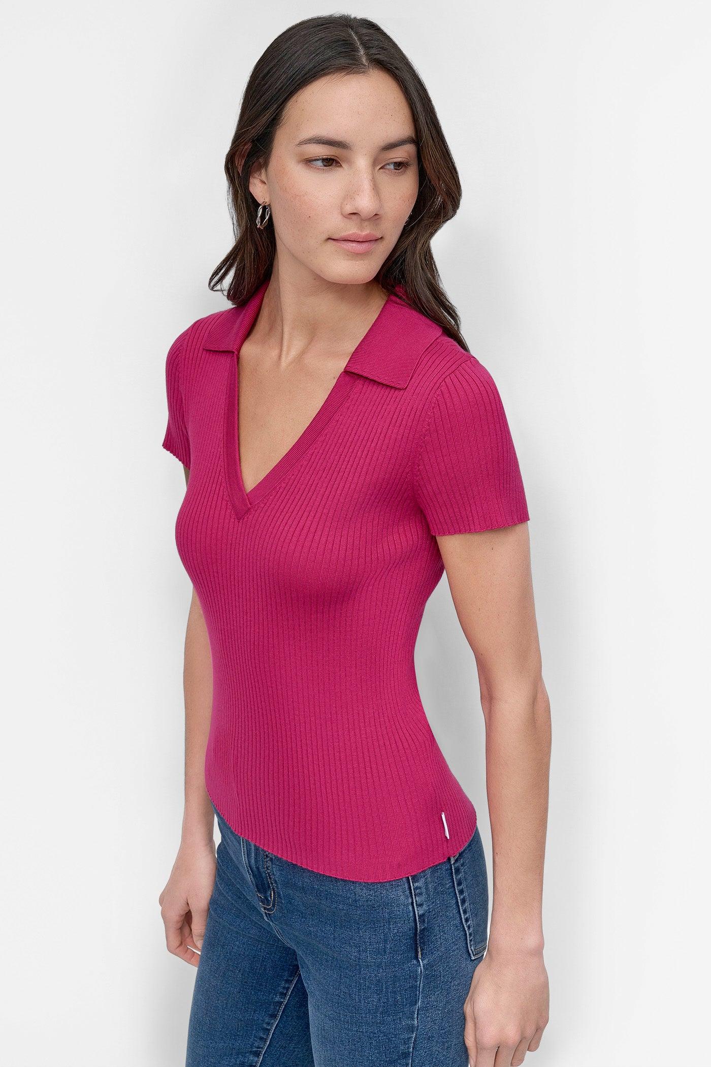 RIBBED POLO SWEATER Product Image