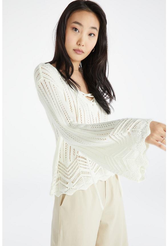 JustFab Margaux Platform Loafer Pump Womens Black/ White Size 8.5 Product Image