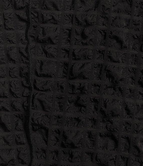 IC Collection Shawl Collar Open Front Asymmetric Hem 3/4 Sleeve Statement Jacket Product Image