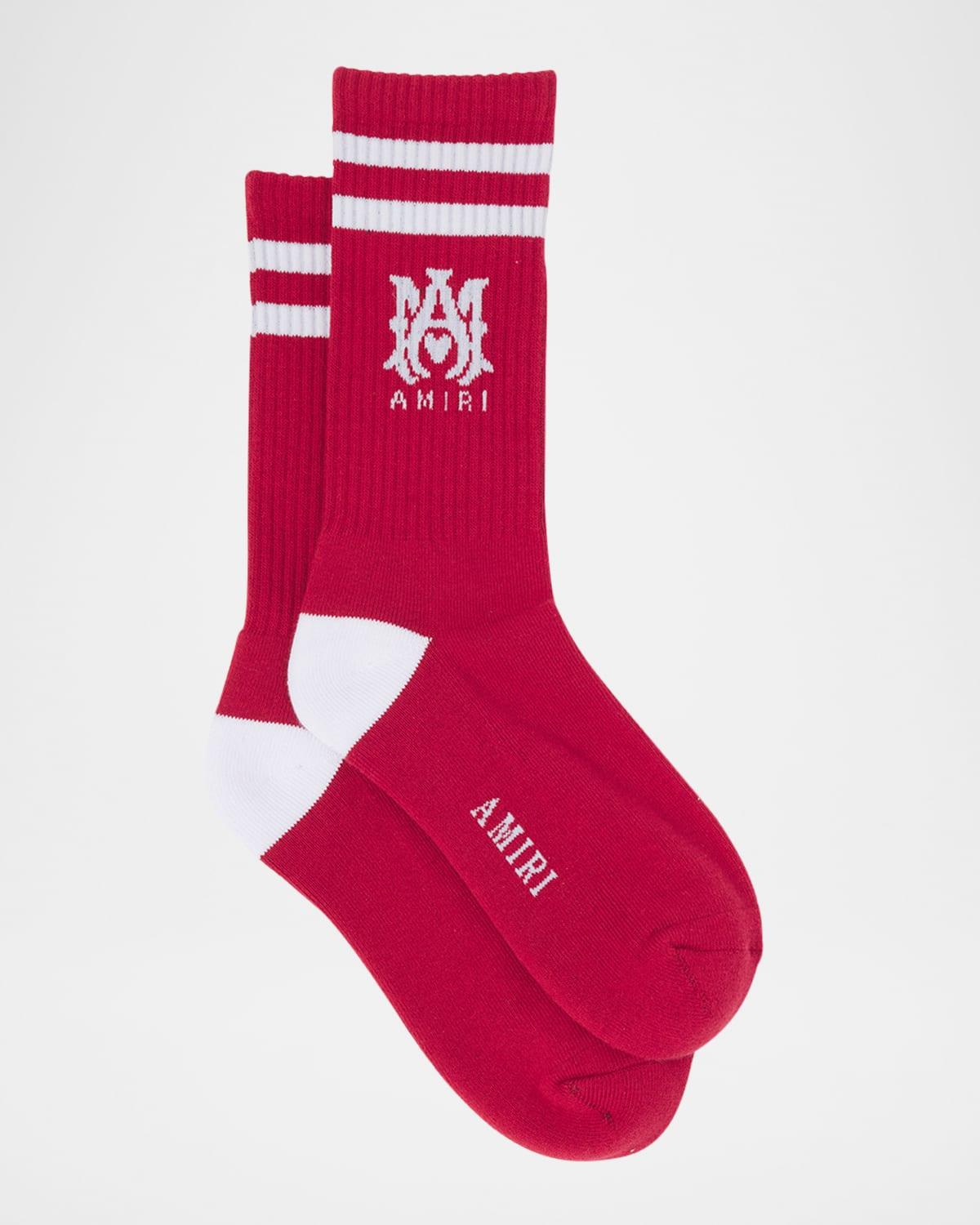 Mens MA Stripe Crew Socks Product Image