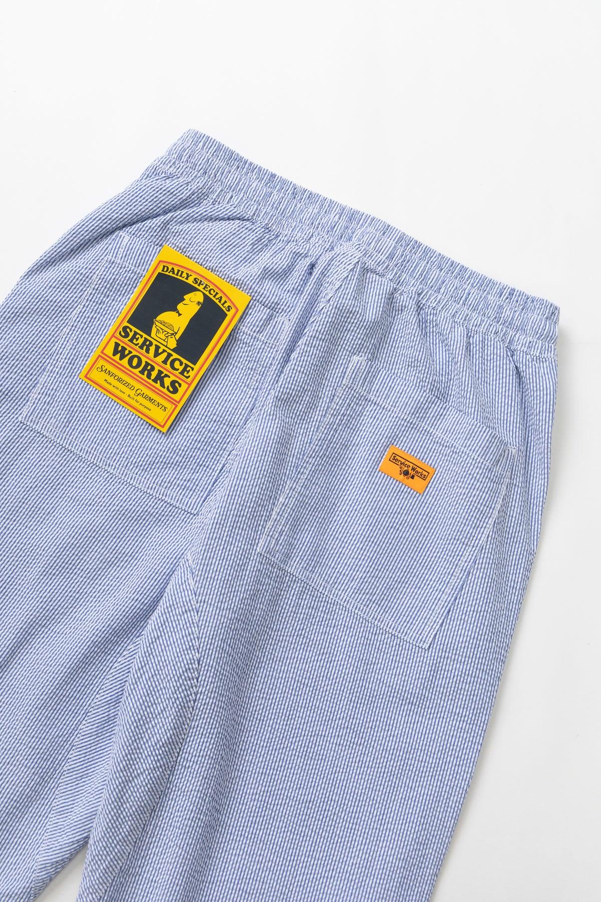 Service Works - Seersucker Chef Pants - Navy Stripe Product Image