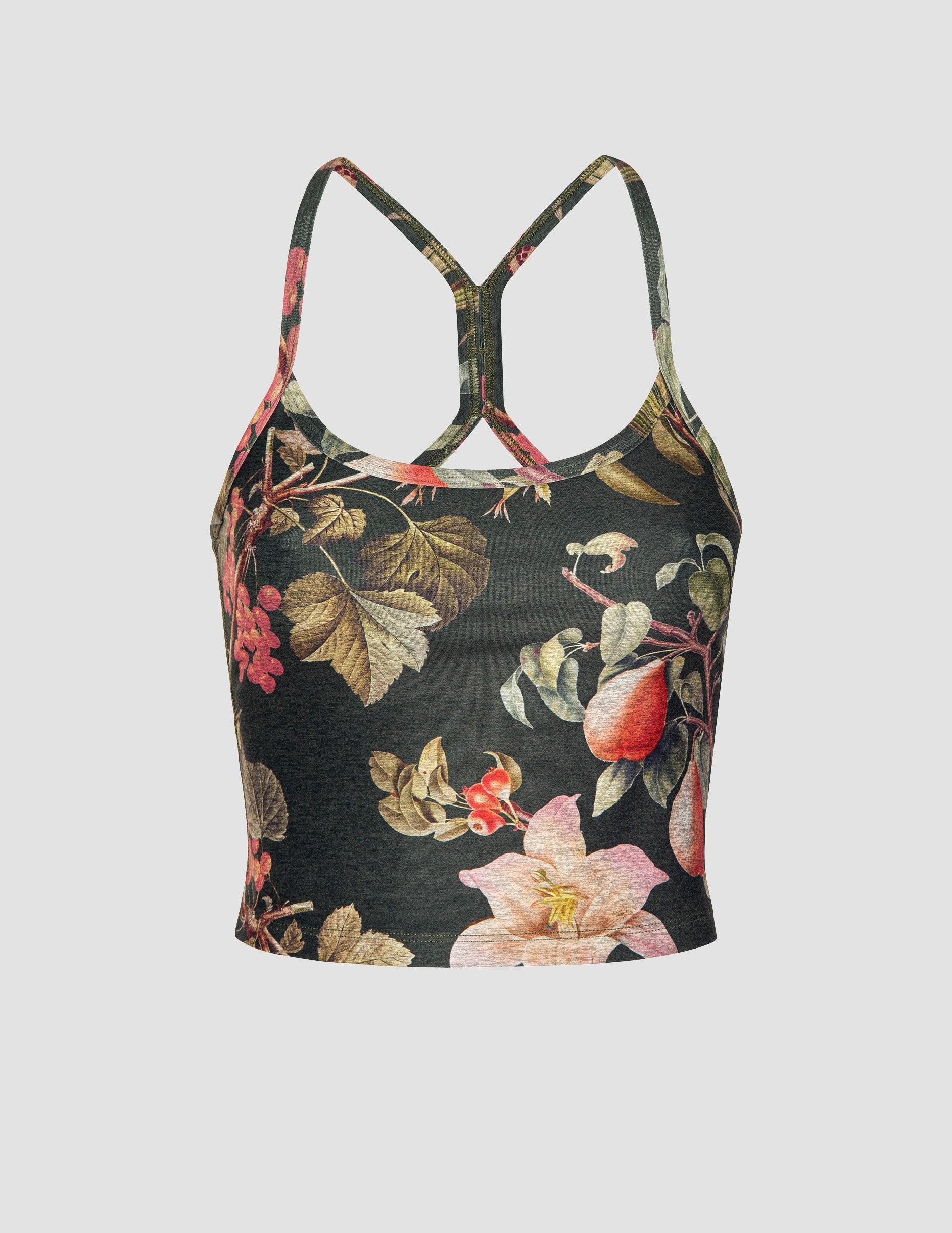 Botanical Garden SoftMark Slim Racerback Cropped Tank Product Image