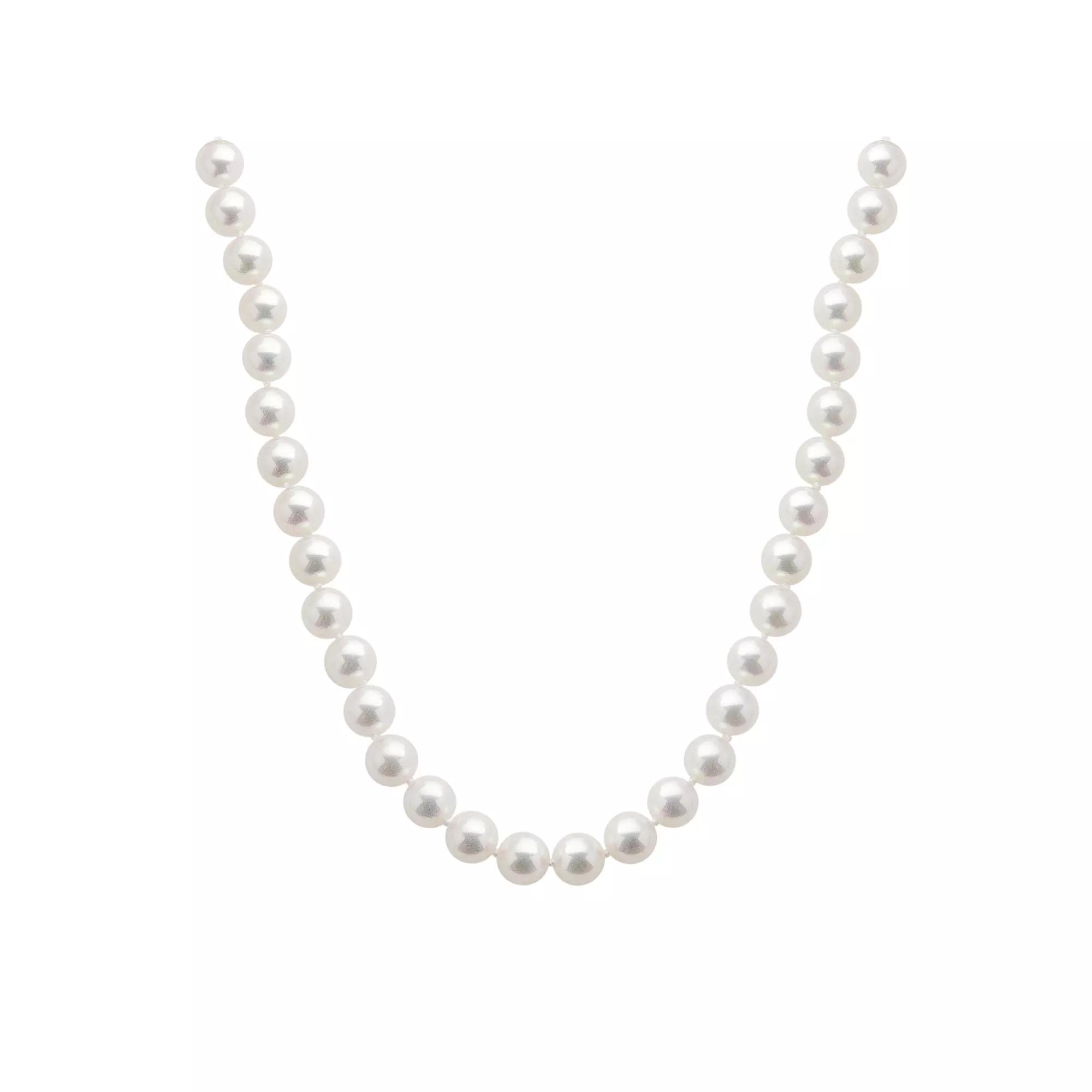 PearLustre by Imperial 18k White Gold AAA Akoya Cultured Pearl Necklace - 16 in., Women's,  Product Image