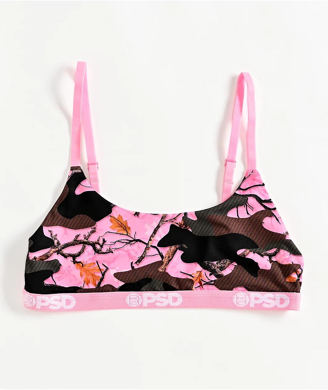 PSD Stealth Woods Pink Camo Bralette Product Image