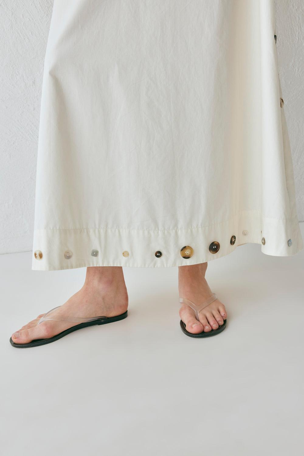 Alek Midi Skirt Cream Product Image