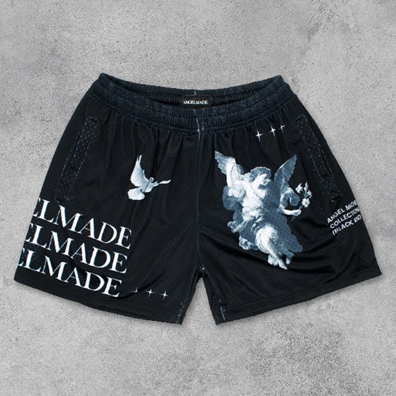 Sopula Angel Made Peace Dove Mesh Street Shorts Product Image