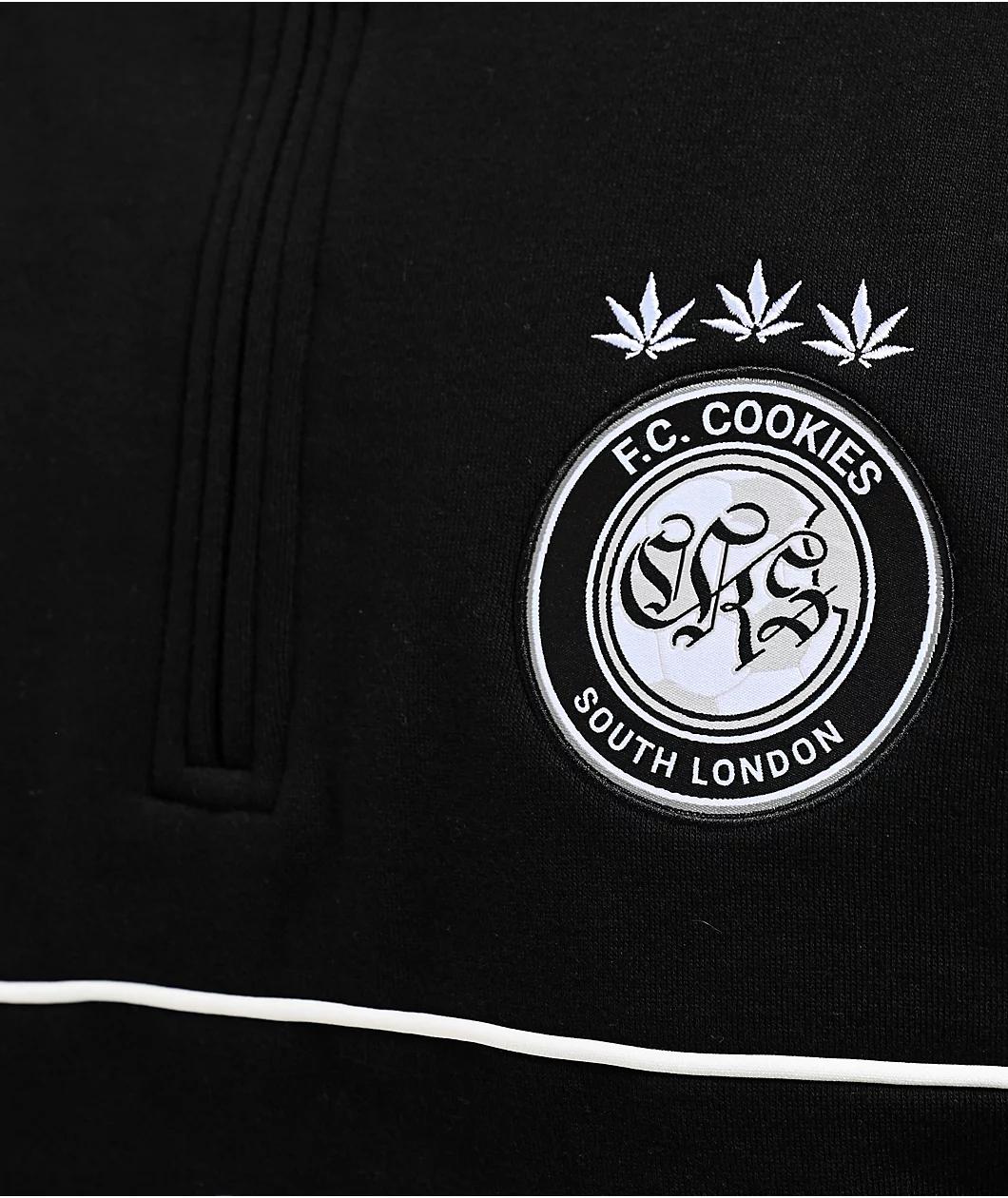 Cookies Hooliganism Black Quarter Zip Sweatshirt Product Image