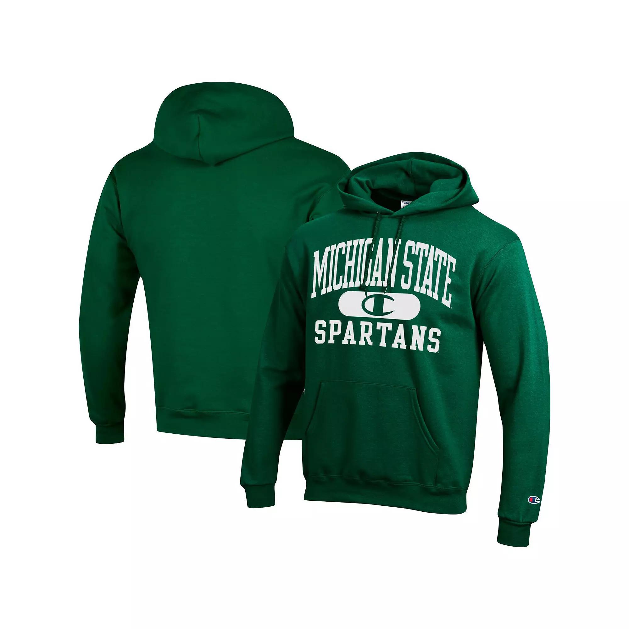 Men's Champion Green Michigan State Spartans Arch Pill Pullover Hoodie,  Product Image