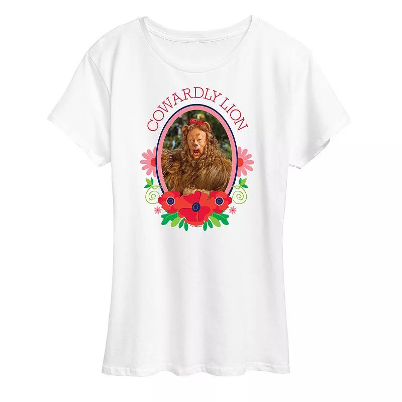 Women's Wizard of Oz Cowardly Lion Graphic Tee, Girl's,  Product Image