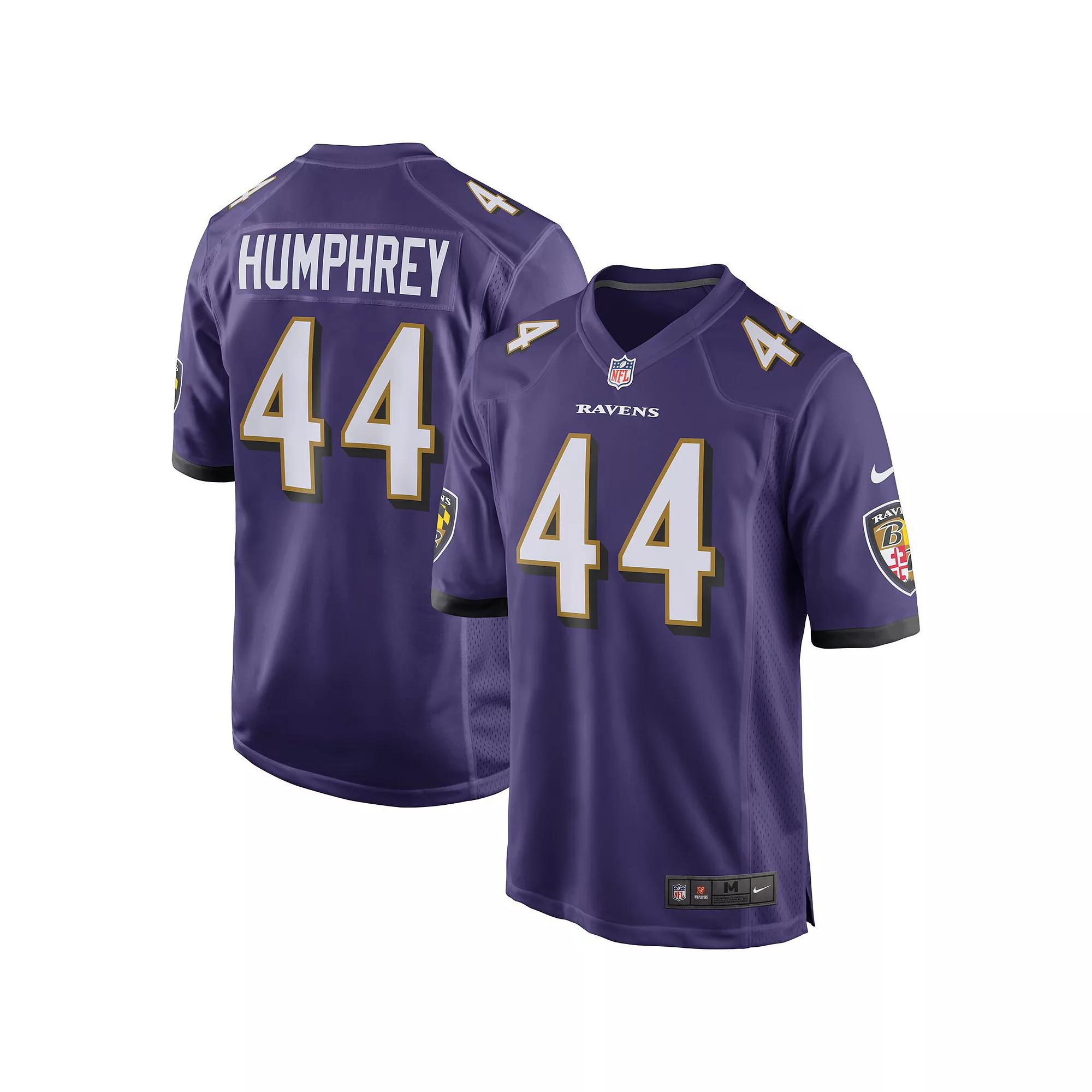 Men's Nike Marlon Humphrey Purple Baltimore Ravens Player Game Jersey, Size: 2XL Product Image