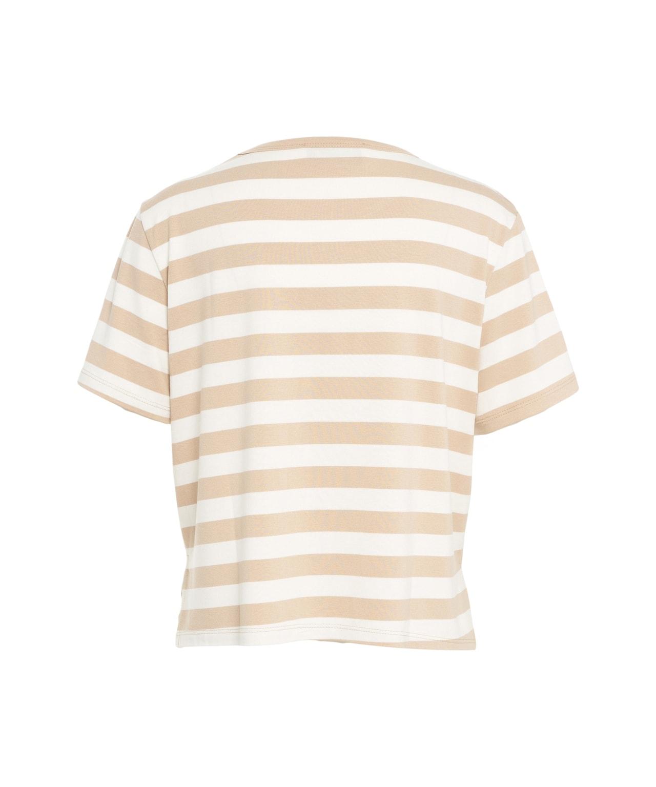 Striped cropped t-shirt Product Image