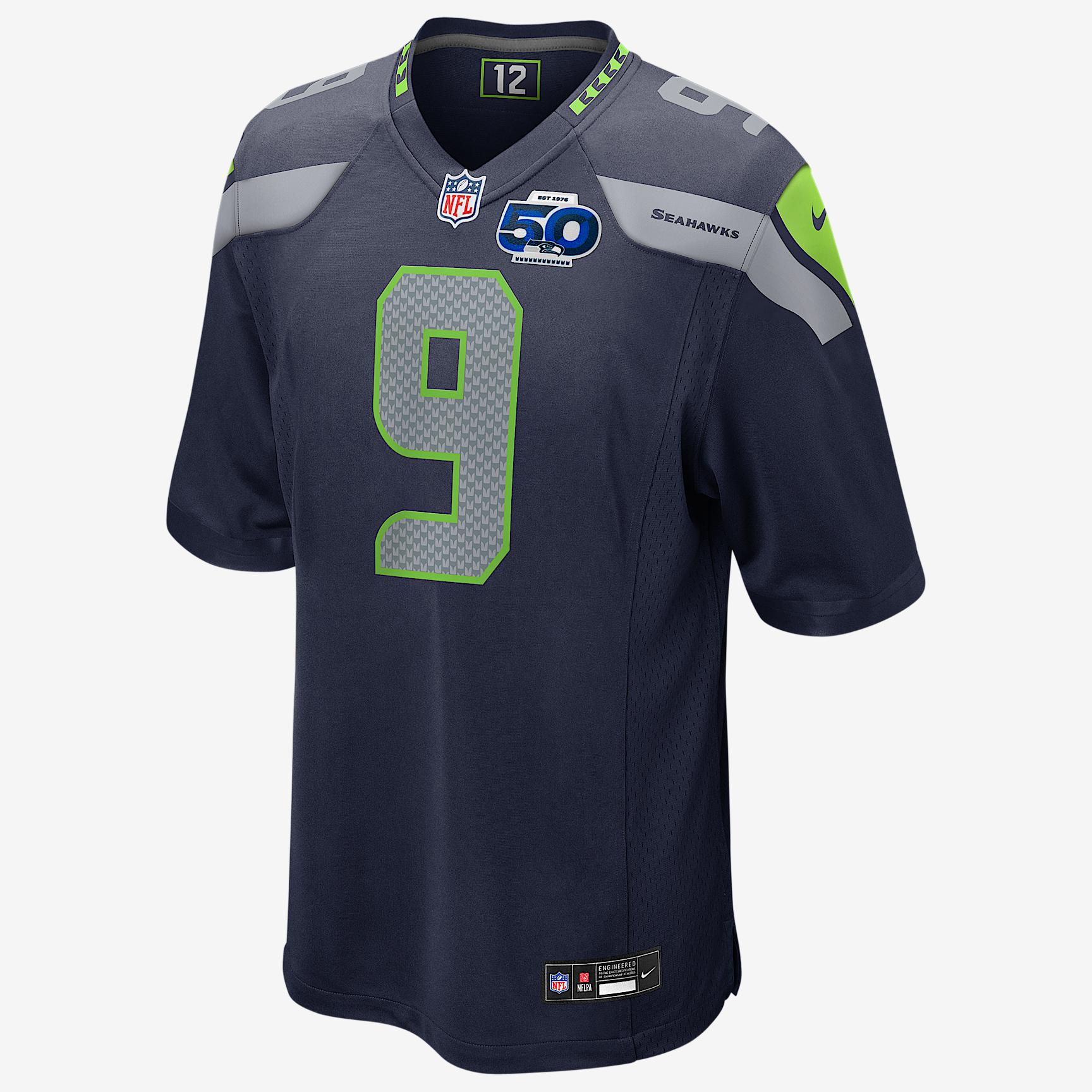 Devon Witherspoon Seattle Seahawks 50th Anniversary Nike Mens NFL Game Jersey | 67NMSSGH78F-697 Product Image