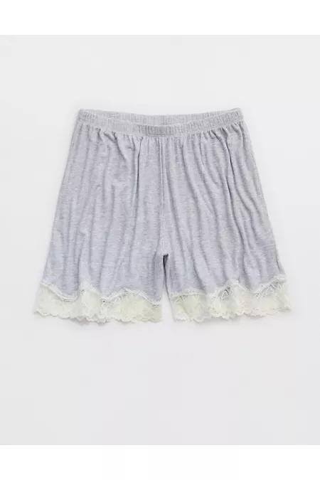 Aerie Real SoftÂ® Rib Lace Boxer Women's Product Image