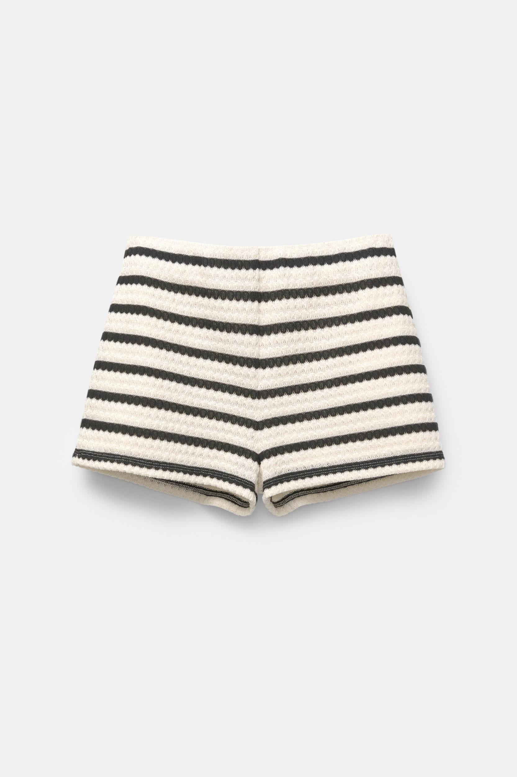 Striped knit shorts Product Image