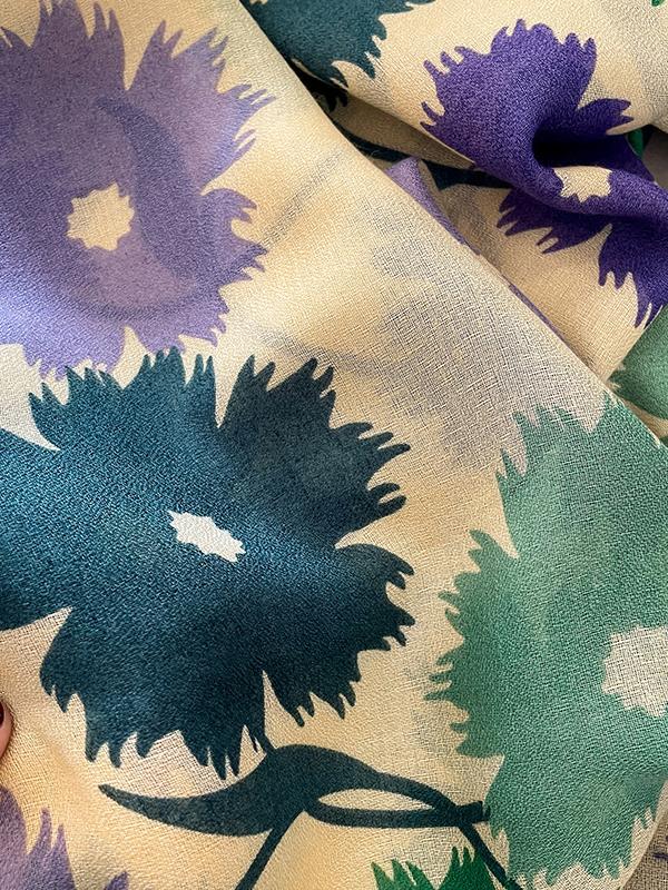 Vintage Floral Printed Shawl&Scarf Product Image