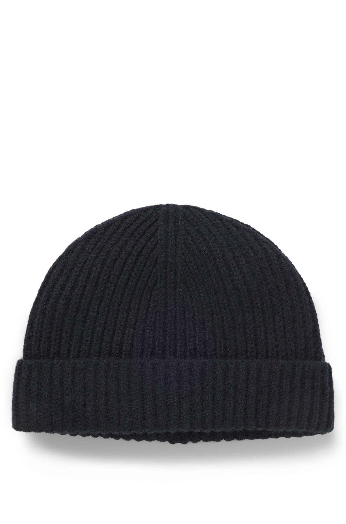 BECKHAM x BOSS beanie hat in virgin wool and cashmere Product Image
