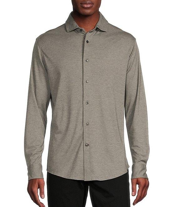 Cremieux Blue Label Chamonix Collection Long Sleeve Coat Front Supima Woven Shirt Product Image