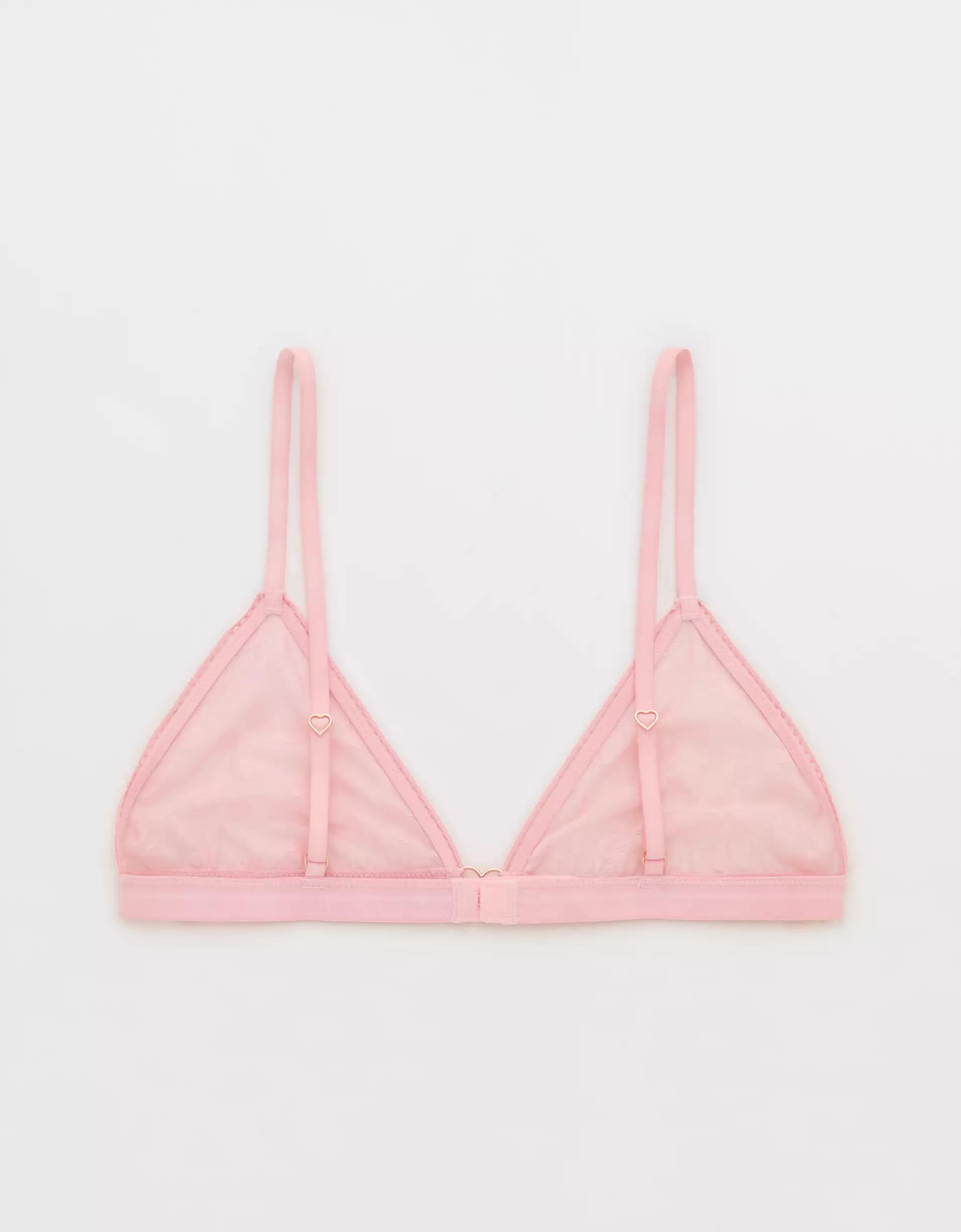 Show Off Heart Mesh Triangle Bralette Product Image