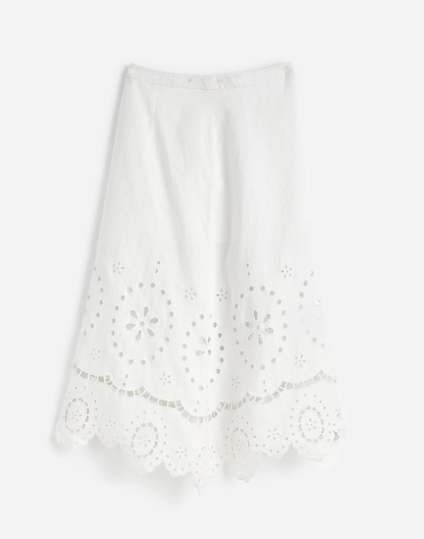 Eyelet-Embroidered Maxi Skirt Product Image