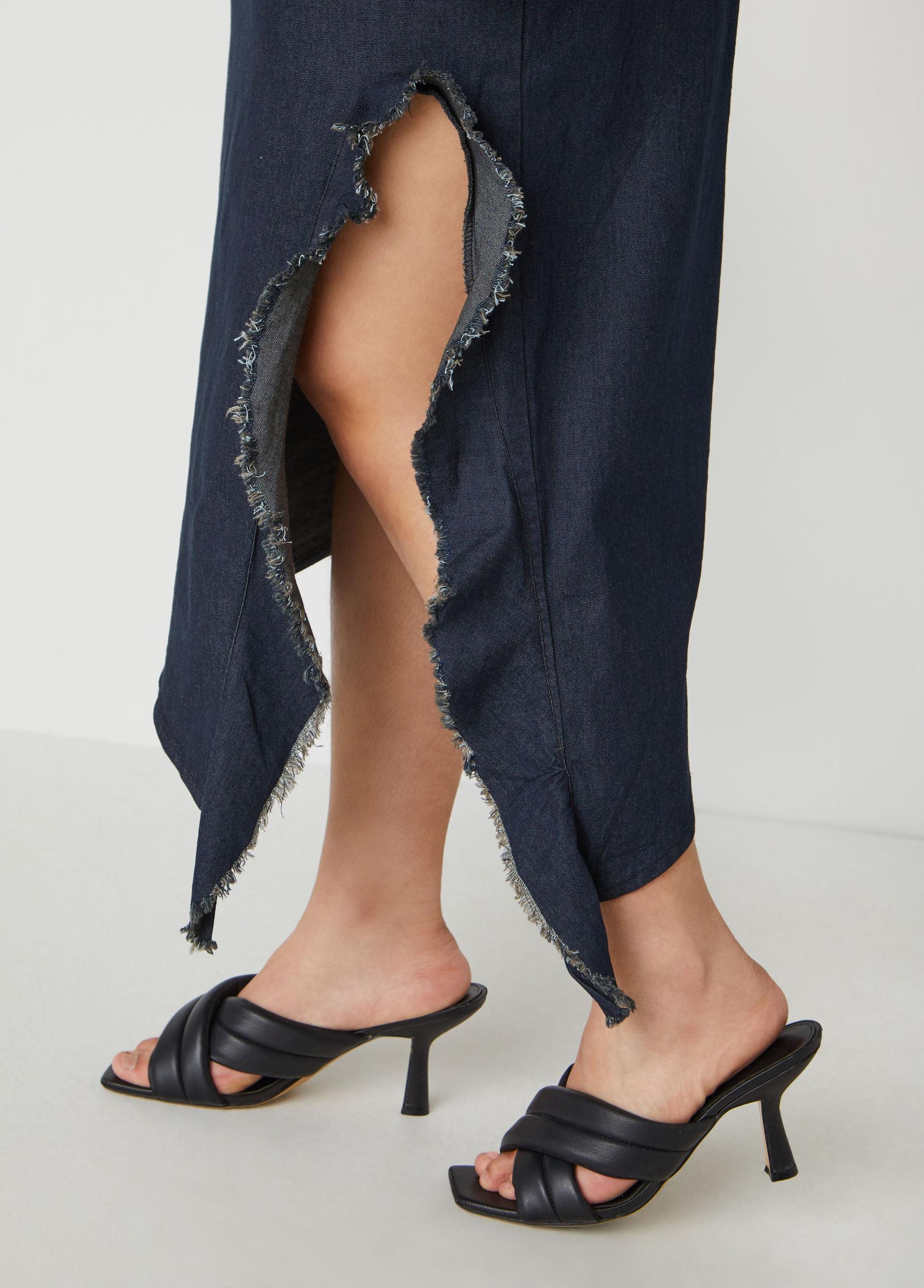 Strapless Denim Bodycon Dress Product Image