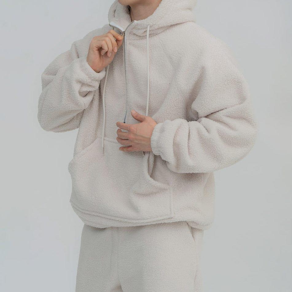 RT No. 12429 FLEECE QUARTER ZIP HOODIE & CARGO SWEATPANTS Product Image