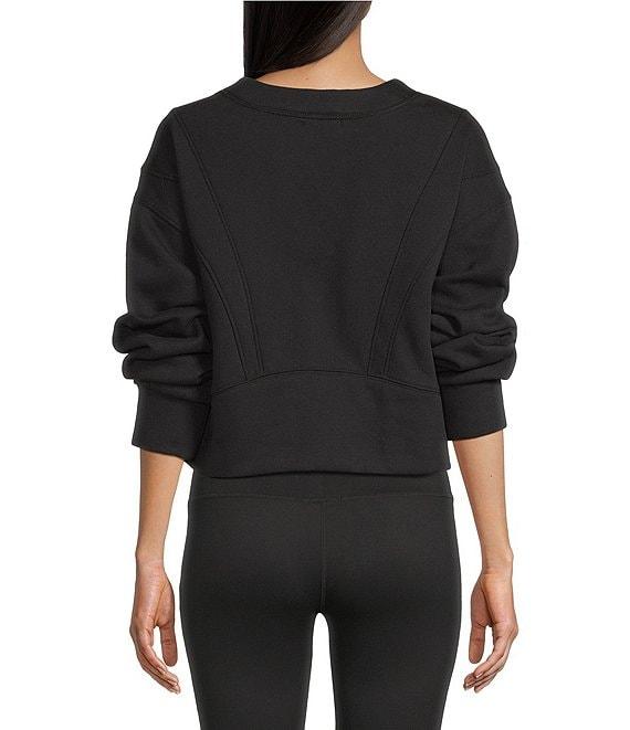 GB Coordinating Knit Side Slit Sweatshirt Product Image