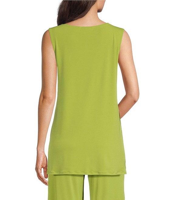 Eva Varro Boat Neck Cap Sleeve Grommet Tunic Product Image