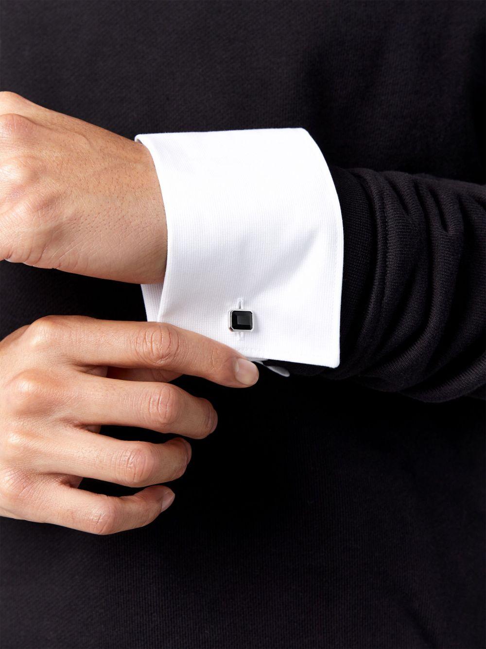 sterling silver onyx cufflinks Product Image