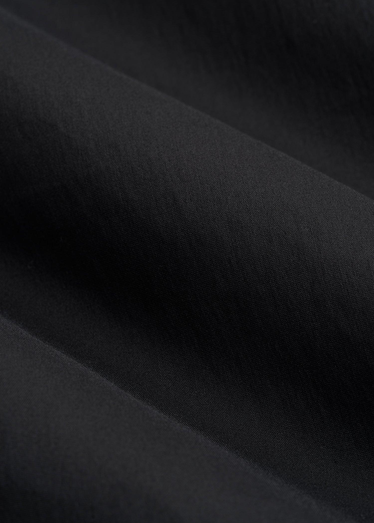 Button-Up Dress Shirt for Tall Women in Black Female Product Image