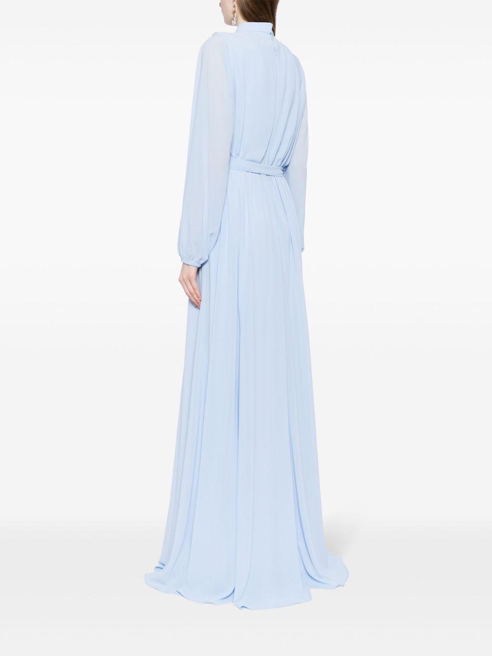 floral-embroidered kaftan dress Product Image