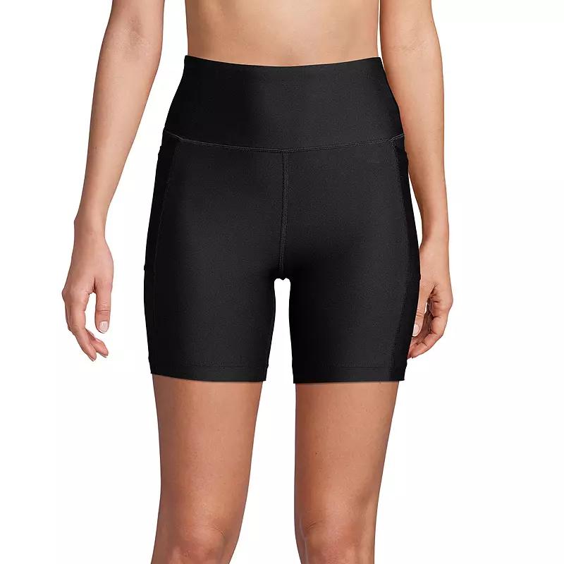 Women's Lands' End 6" Chlorine-Resistant UPF 50 Swim Shorts,  Product Image