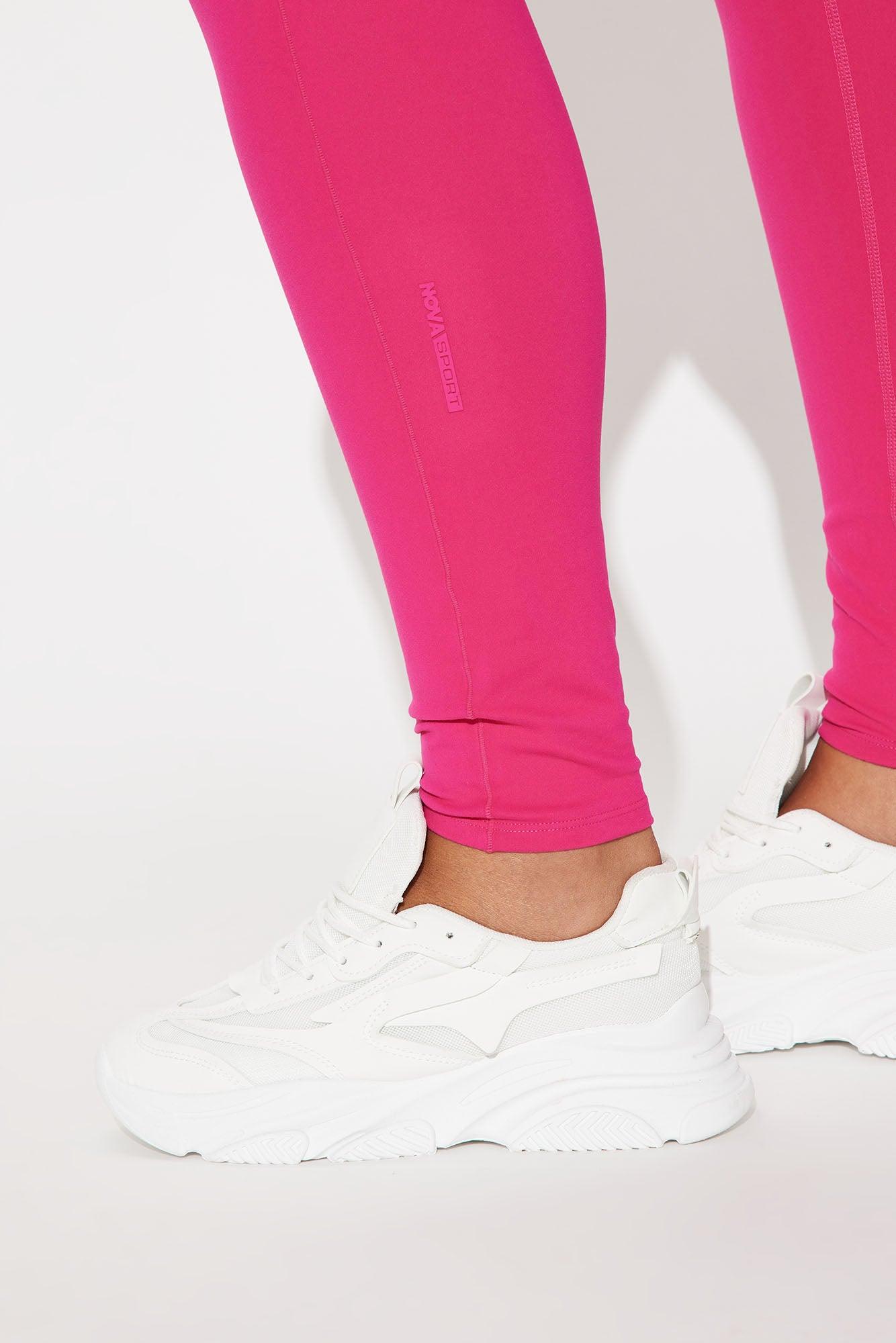 Deep Bend Super Soft Active Legging - Fuchsia Product Image