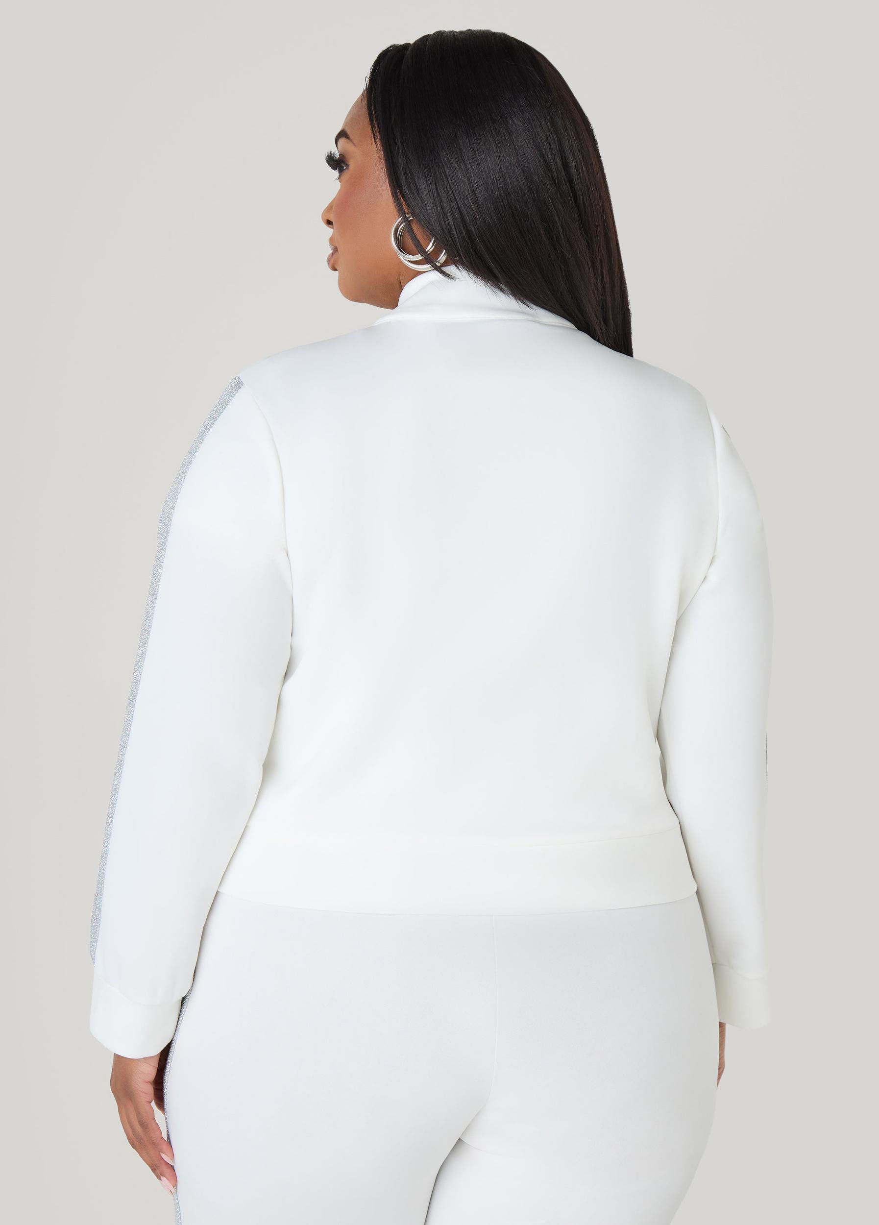 Metallic Paneled Track Jacket Product Image