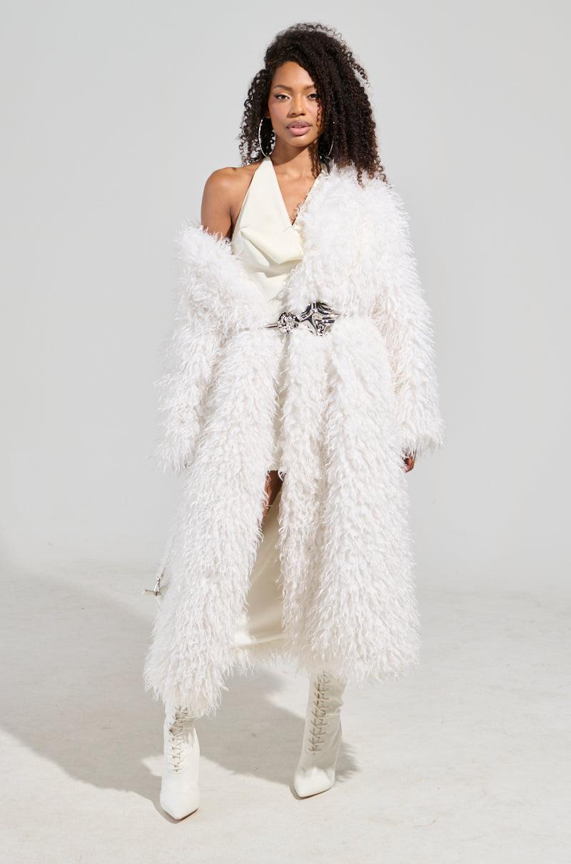 INA MOHAIR FUR TRENCH Product Image