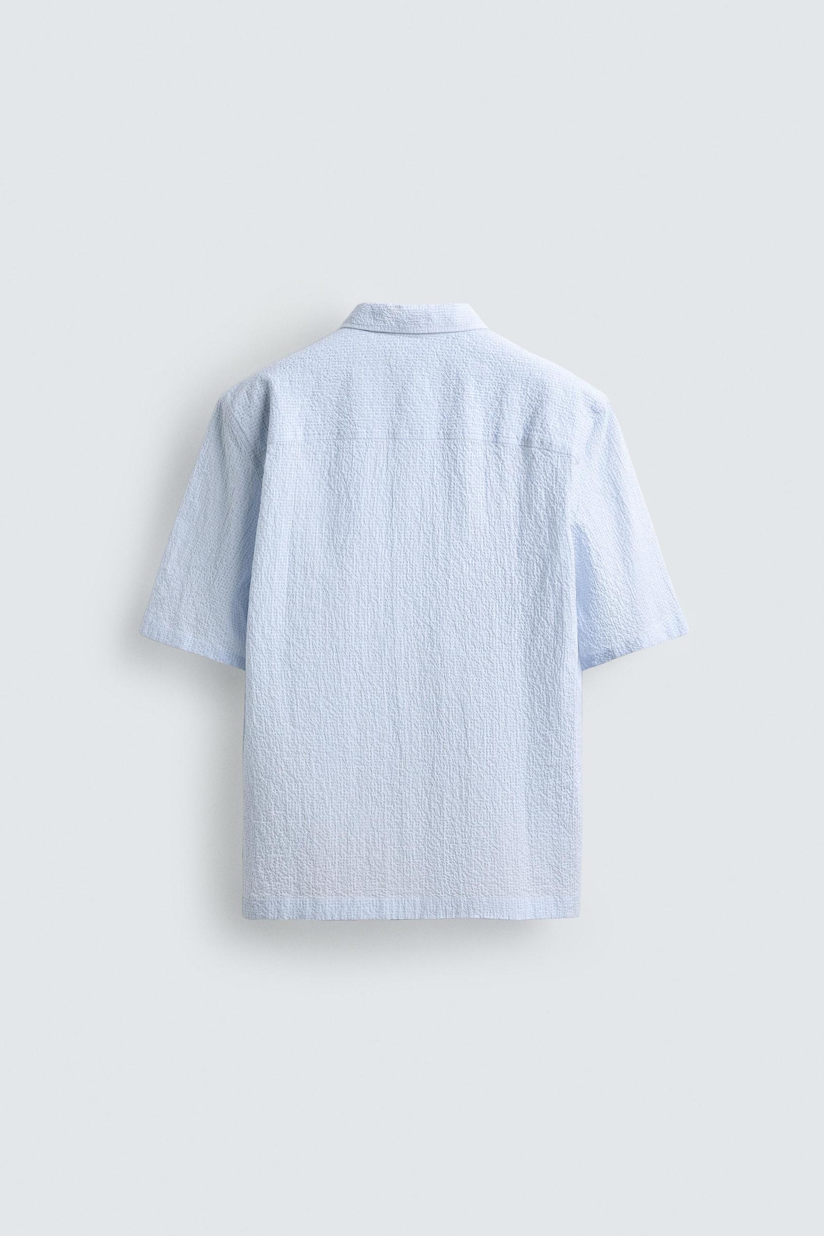 TEXTURED PLAID SHIRT Product Image