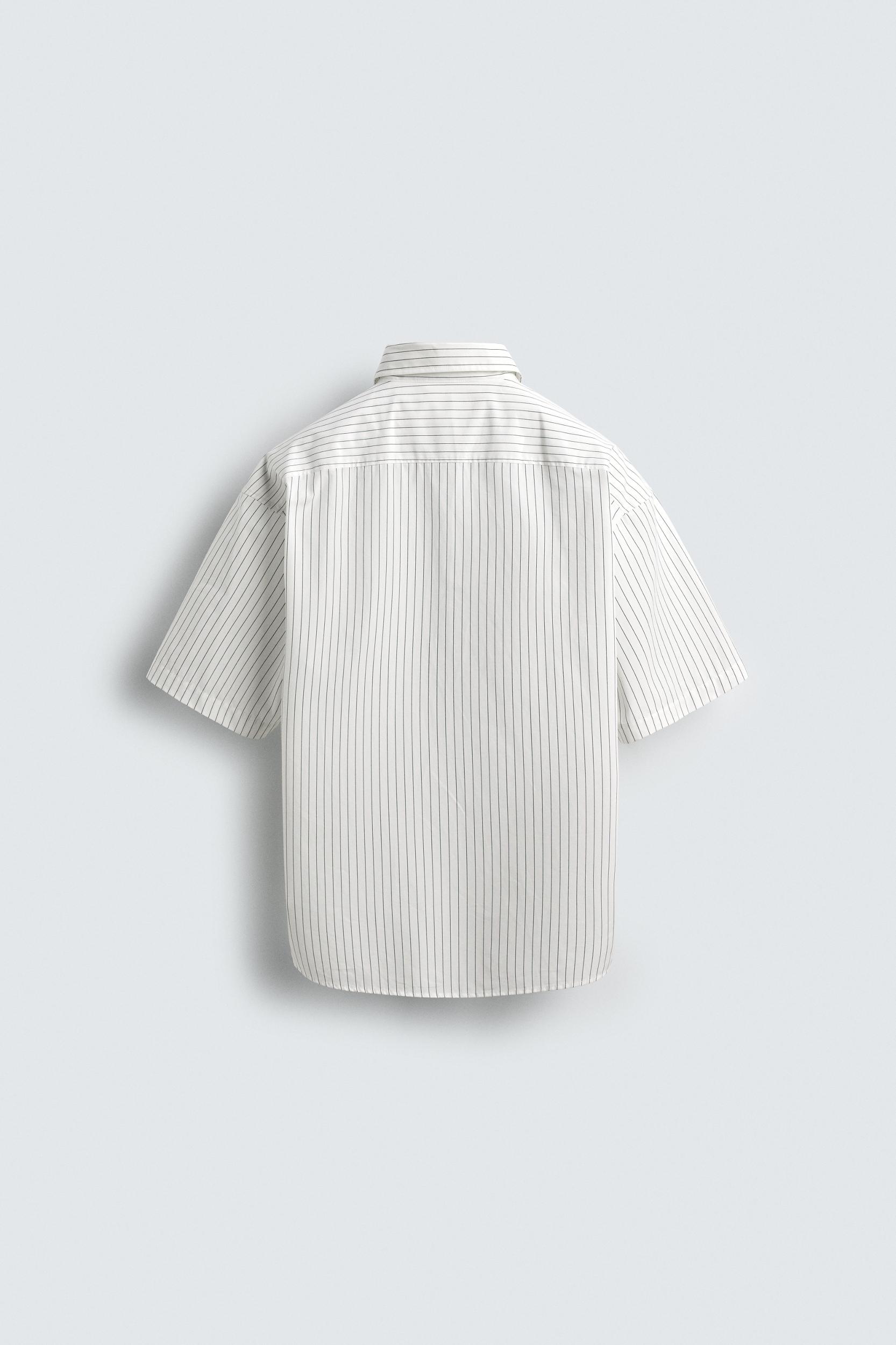 EMBROIDERED STRIPED SHIRT Product Image