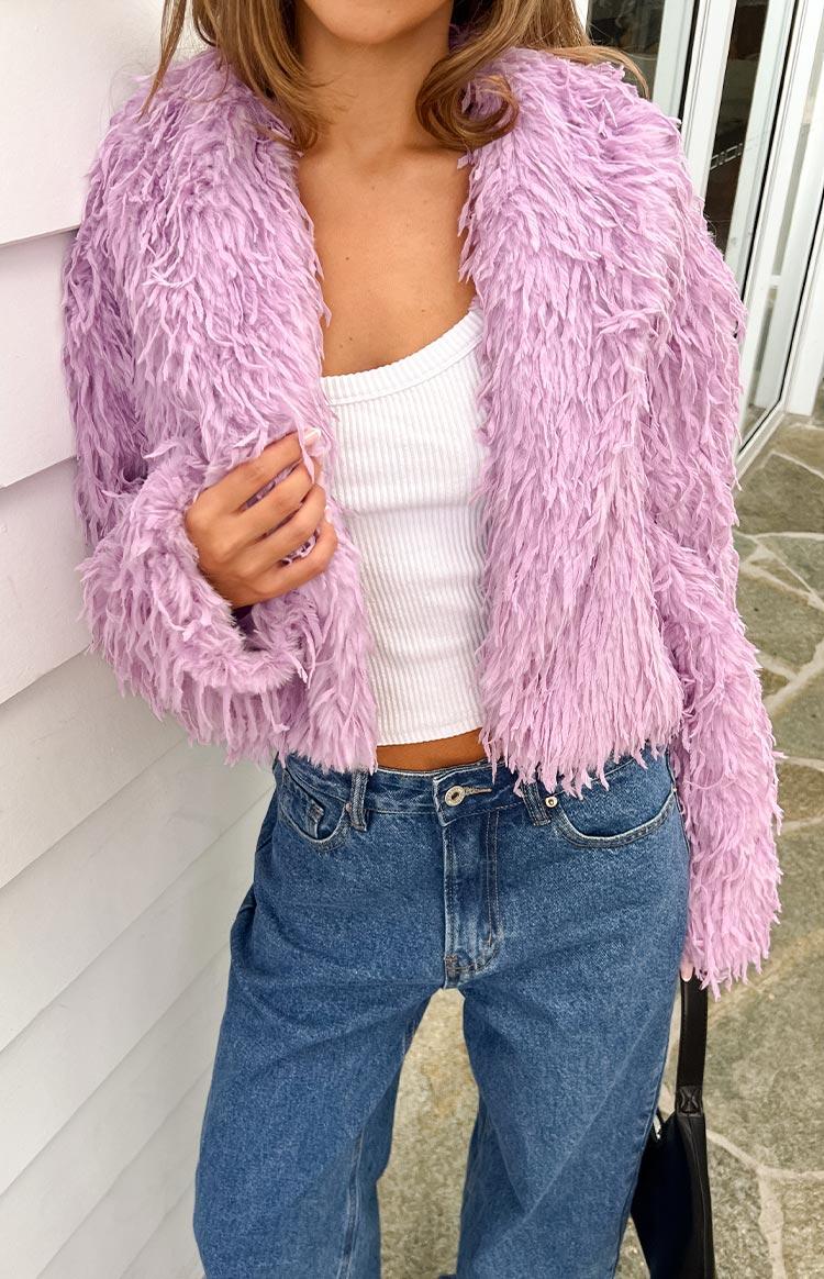 Amy Purple Fringe Jacket Product Image