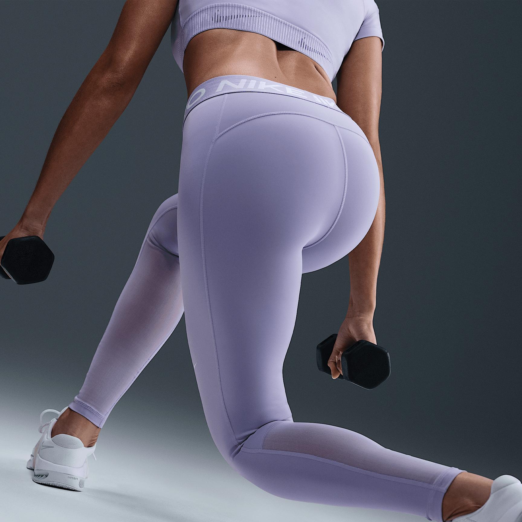 Womens Nike Pro 365 High-Waisted 7/8 Mesh Panel Leggings Product Image